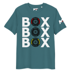 Motorthreadz Box Box Box Formula1 t-shirt in Stargazer featuring a racing inspired graphic design