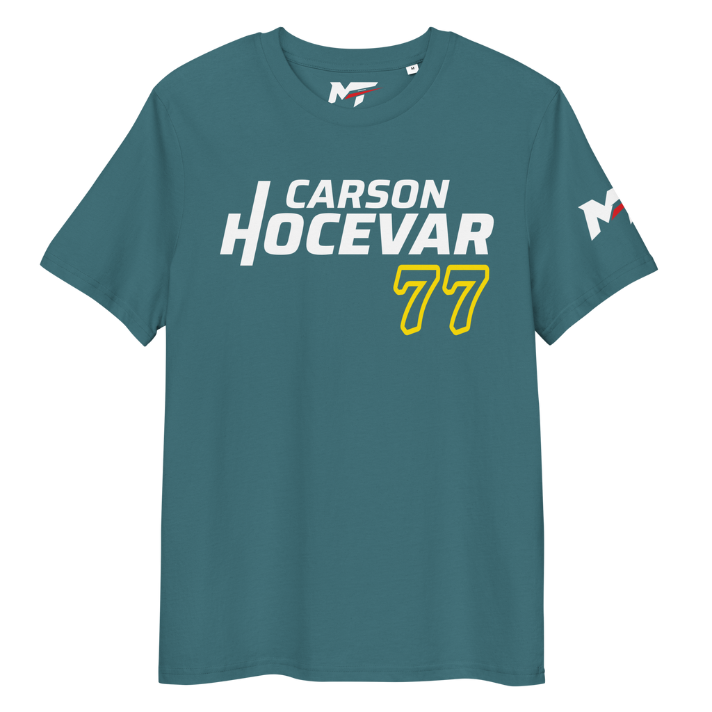 Motorthreadz Carson Hocevar Nascar t-shirt in Stargazer featuring a racing inspired graphic design