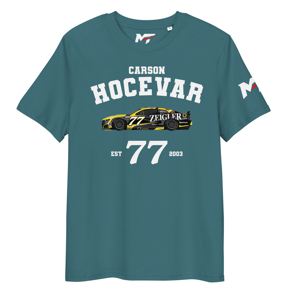 Motorthreadz Carson Hocevar Nascar t-shirt in Stargazer featuring a racing inspired graphic design