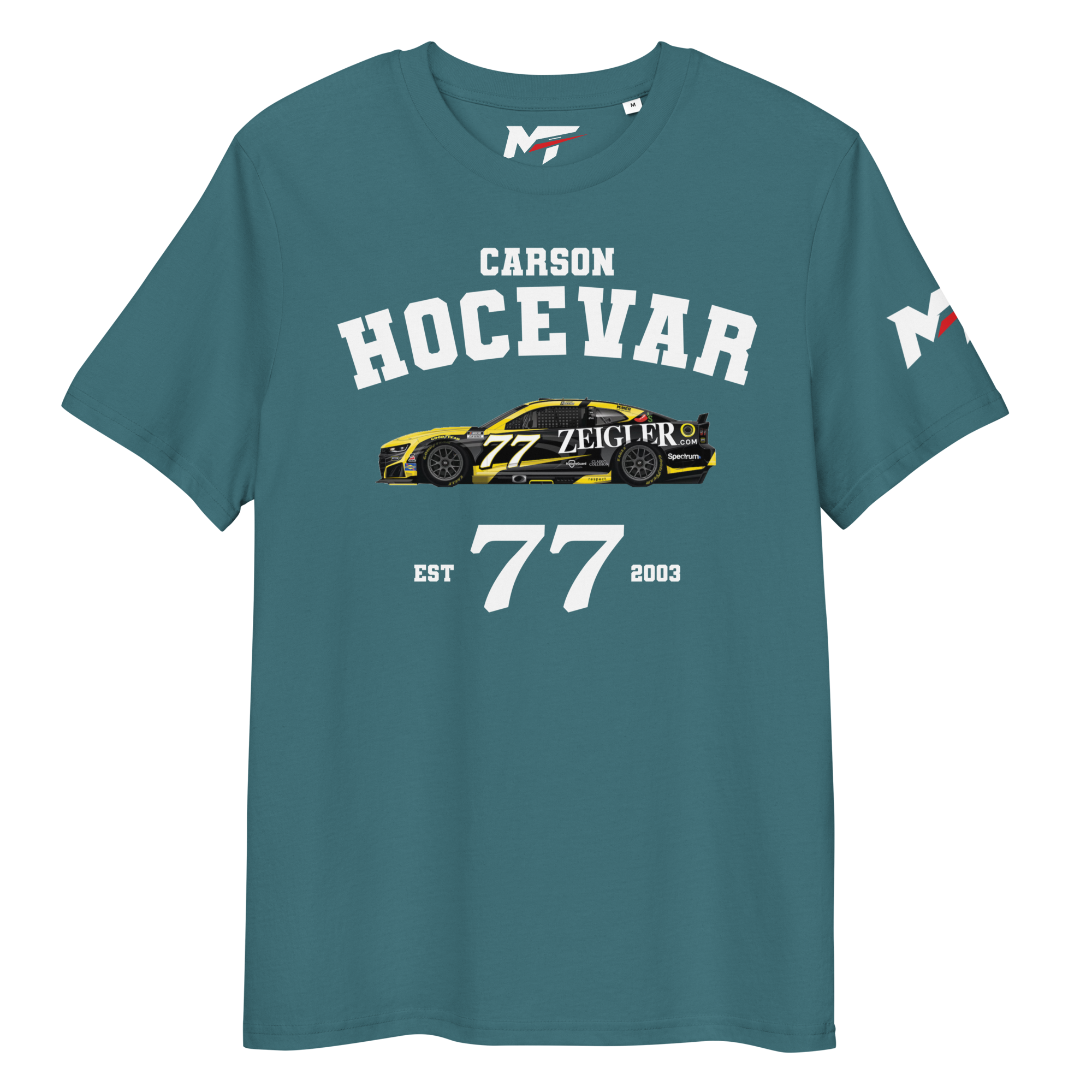 Motorthreadz Carson Hocevar Nascar t-shirt in Stargazer featuring a racing inspired graphic design