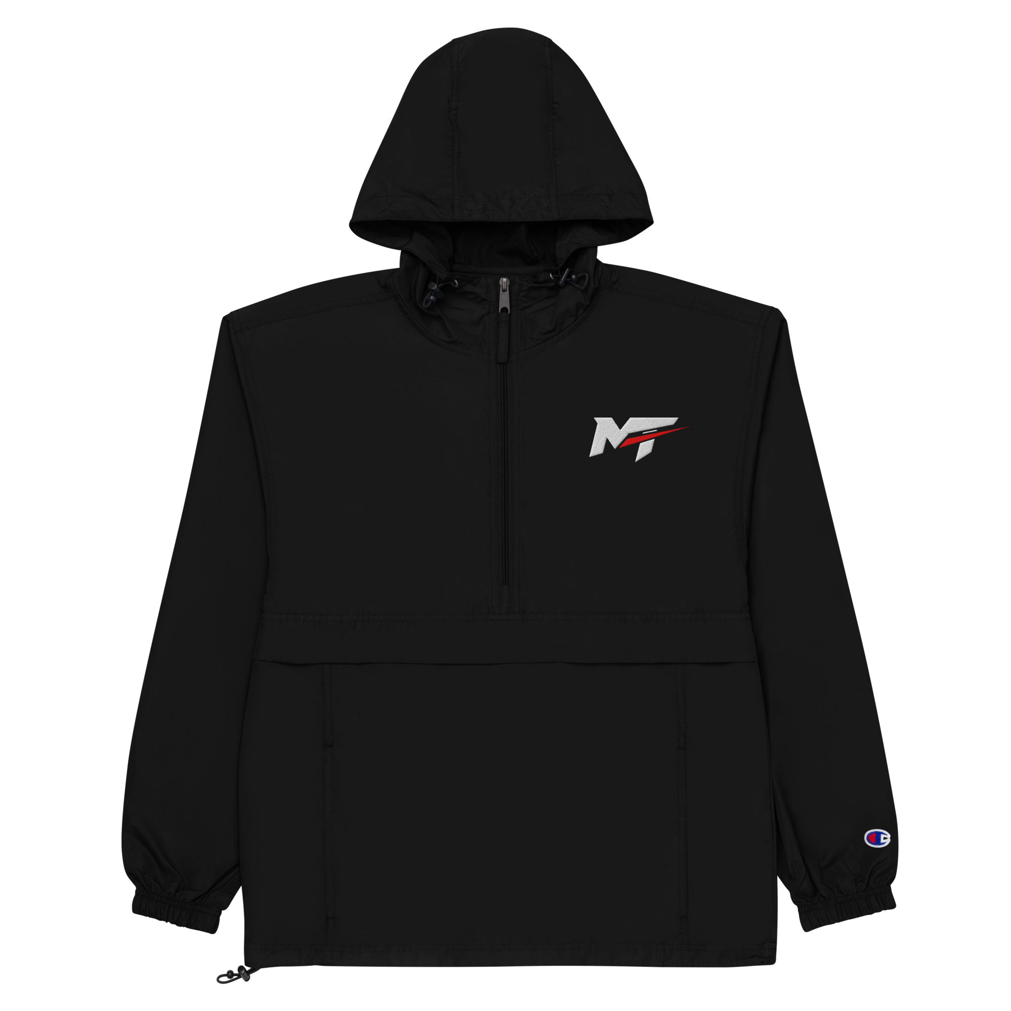 Motorthreadz Core anorak in Black featuring the MotorThreadz logo at the front