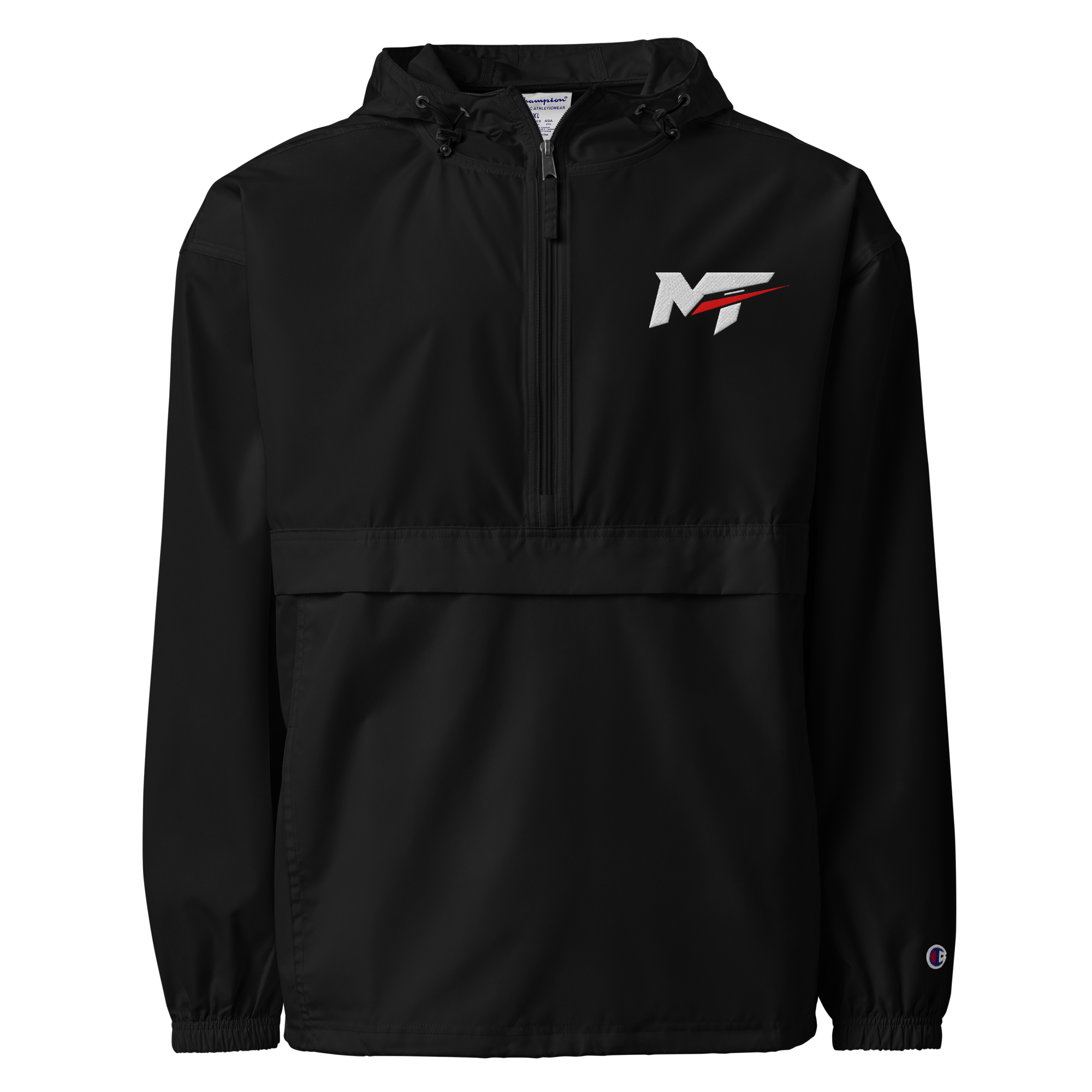 Motorthreadz Core anorak in Black featuring the MotorThreadz logo at the front