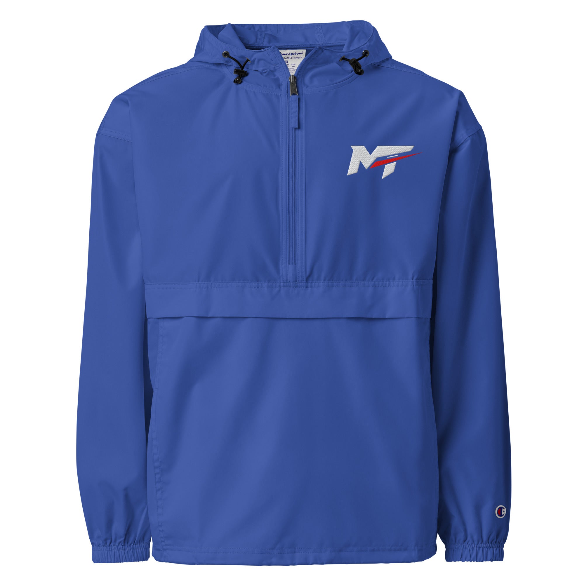 Motorthreadz Core anorak in Royal Blue featuring the MotorThreadz logo at the front