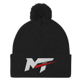 Motorthreadz Core beanie in Black featuring the MotorThreadz logo at the front