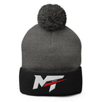 Motorthreadz Core beanie in Dark Heather Grey Black featuring the MotorThreadz logo at the front