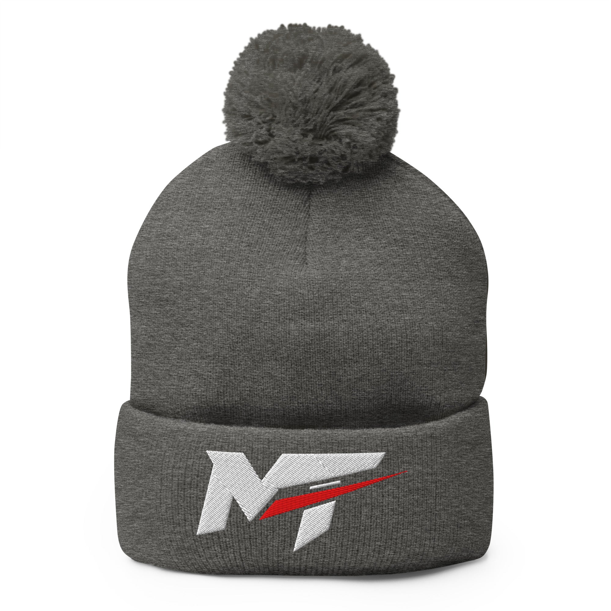 Motorthreadz Core beanie in Dark Heather Grey featuring the MotorThreadz logo at the front