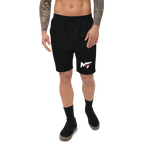 Motorthreadz Core fleece shorts in Black featuring the MotorThreadz logo at the front