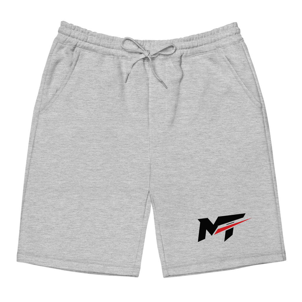 Motorthreadz Core fleece shorts in Heather Grey featuring the MotorThreadz logo at the front