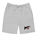 Motorthreadz Core fleece shorts in Heather Grey featuring the MotorThreadz logo at the front
