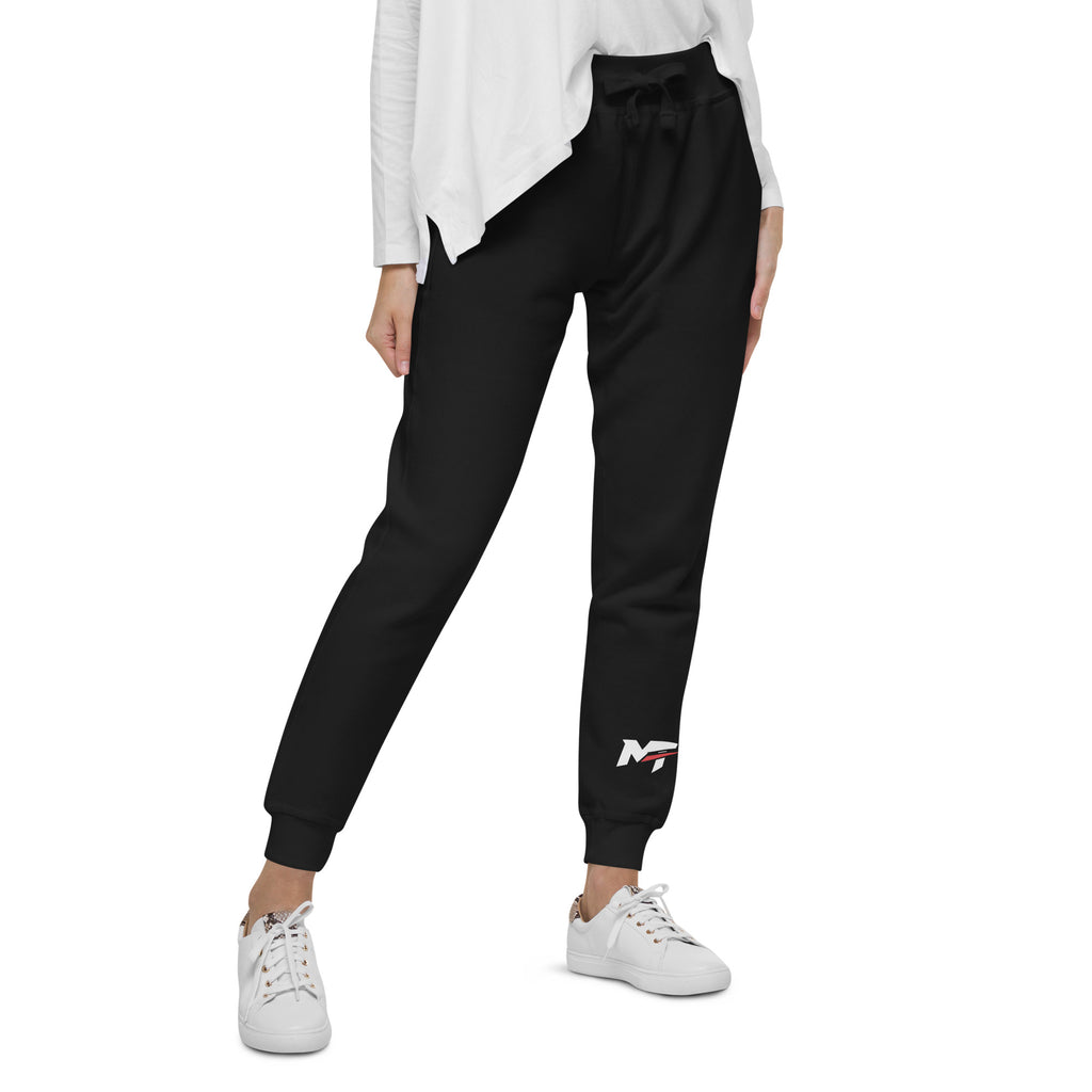Motorthreadz Core fleece sweatpants in Black featuring the MotorThreadz logo at the front