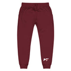Motorthreadz Core fleece sweatpants in Maroon featuring the MotorThreadz logo at the front