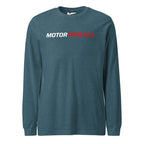 Motorthreadz Core long sleeve t-shirt in Heather Deep Teal featuring the MotorThreadz logo at the front