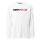 Motorthreadz Core long sleeve t-shirt in White featuring the MotorThreadz logo at the front