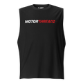 Motorthreadz Core muscle tank top in Black featuring the MotorThreadz logo at the front