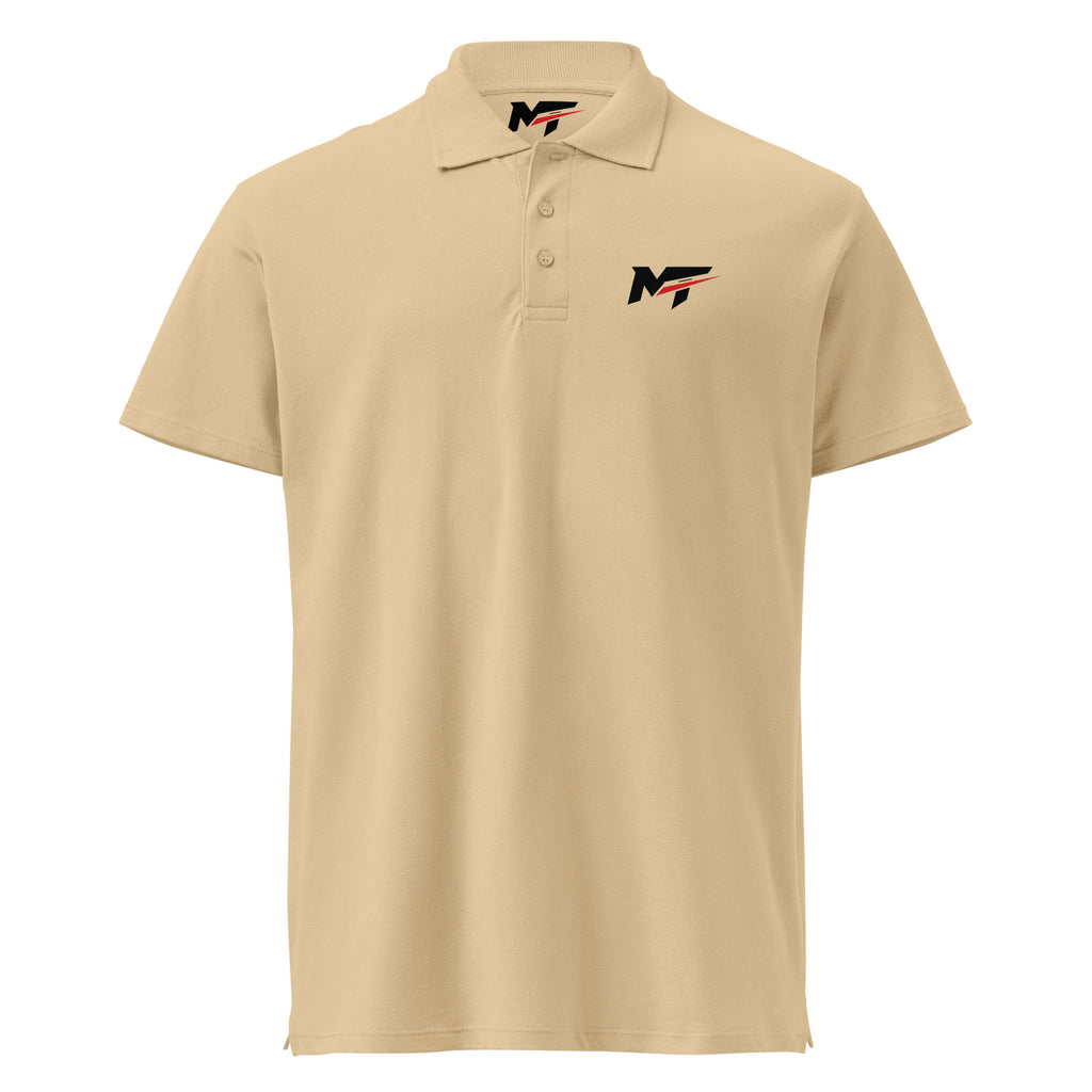 Motorthreadz Core polo shirt in Sand featuring the MotorThreadz logo at the front
