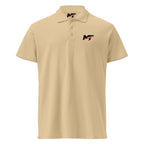 Motorthreadz Core polo shirt in Sand featuring the MotorThreadz logo at the front