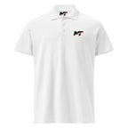 Motorthreadz Core polo shirt in White featuring the MotorThreadz logo at the front