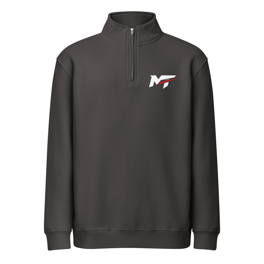 Motorthreadz Core quarter zip sweatshirt in Smoke featuring the MotorThreadz logo at the front