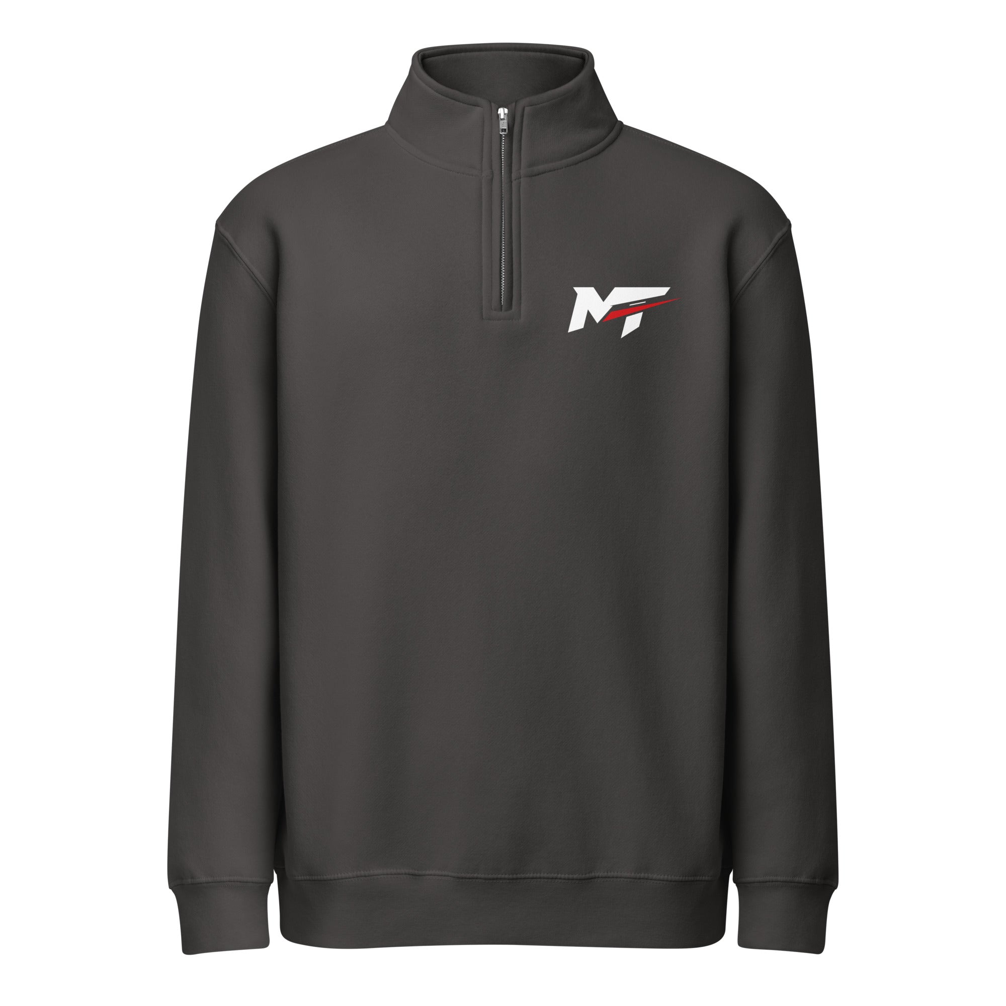 Motorthreadz Core quarter zip sweatshirt in Smoke featuring the MotorThreadz logo at the front