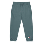 Motorthreadz Core relaxed fit sweatpants in Pebble Blue featuring the MotorThreadz logo at the front