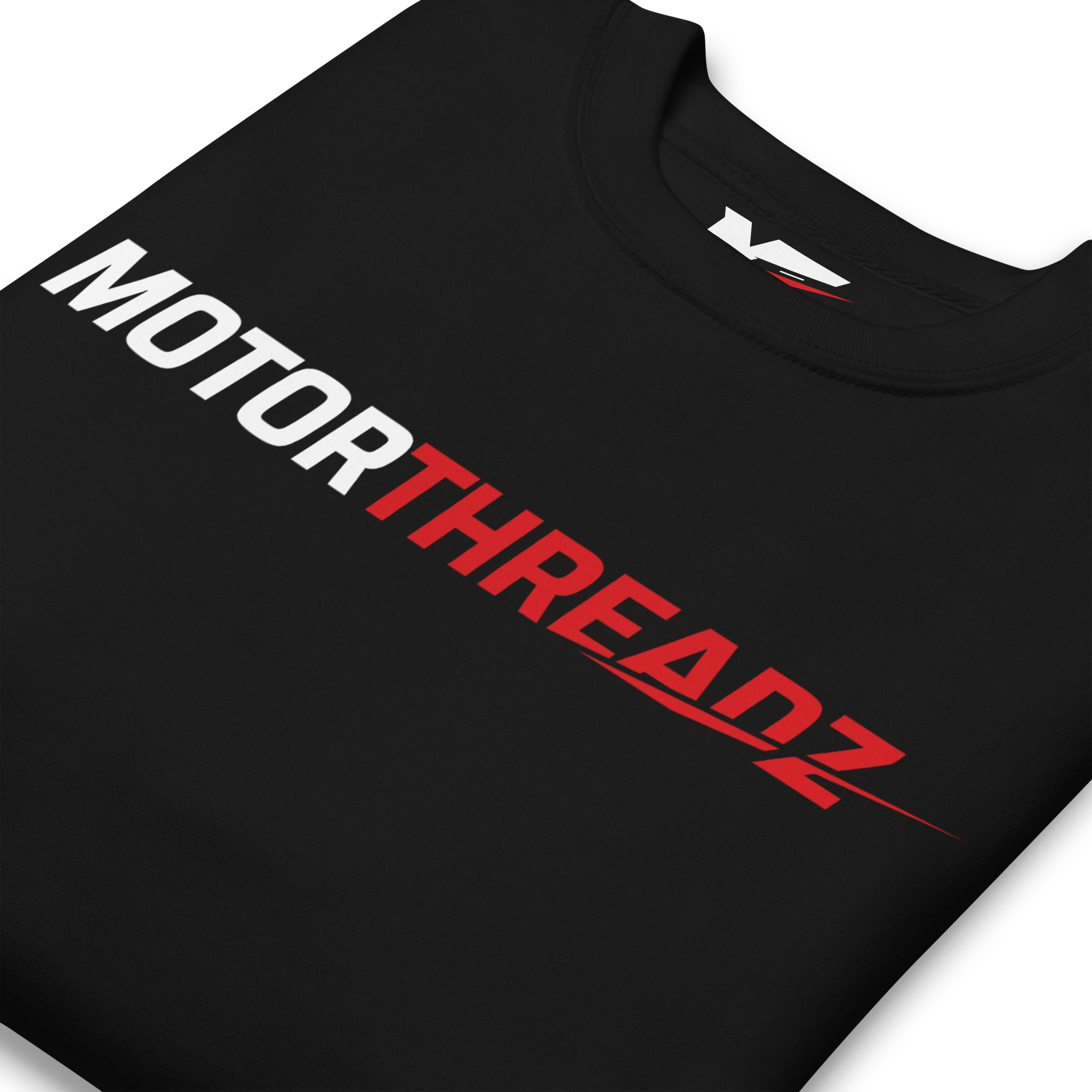 Motorthreadz Core sweatshirt in Black featuring the MotorThreadz logo at the front
