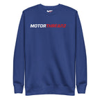 Motorthreadz Core sweatshirt in Team Royal featuring the MotorThreadz logo at the front