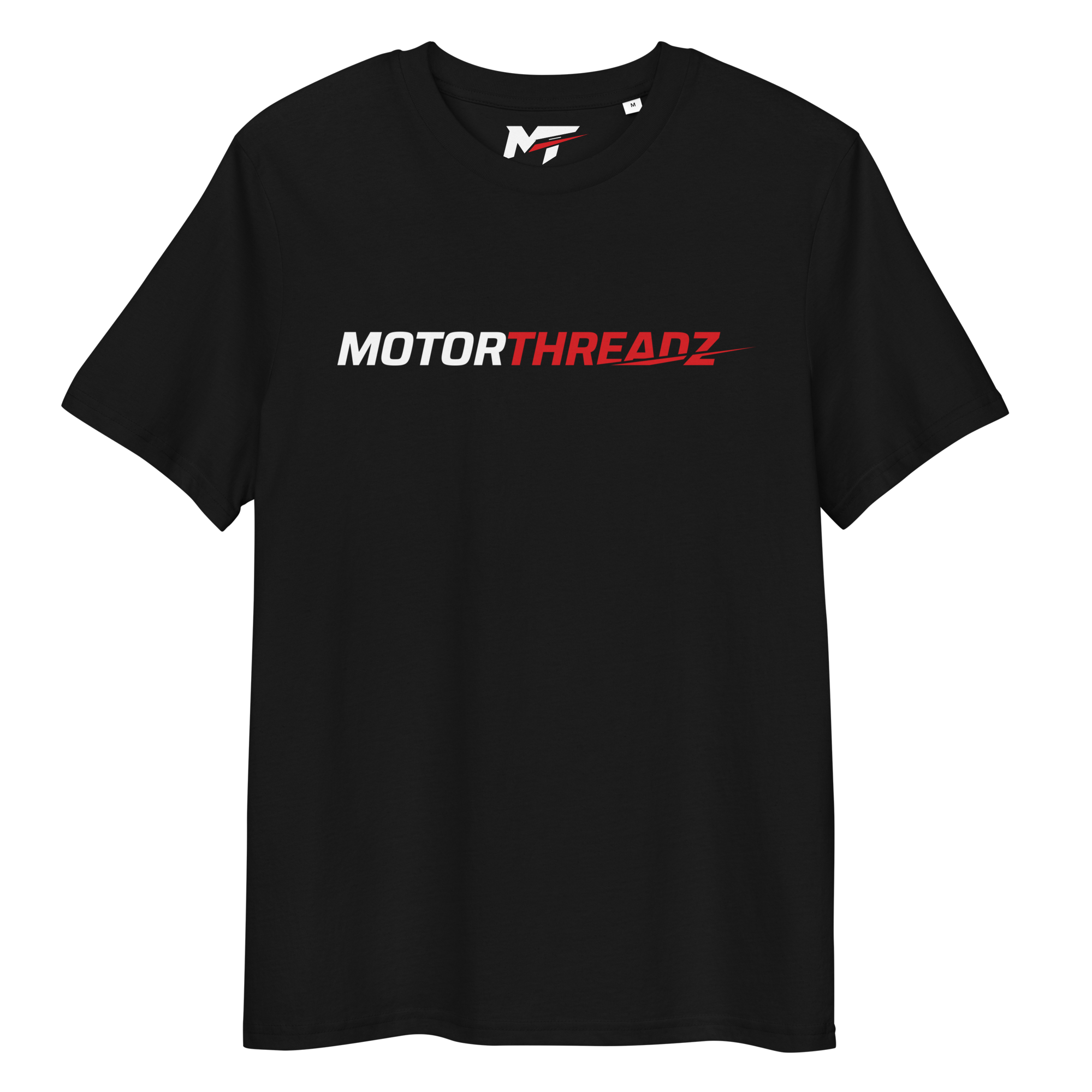 Motorthreadz Core t-shirt in Black featuring the MotorThreadz logo at the front