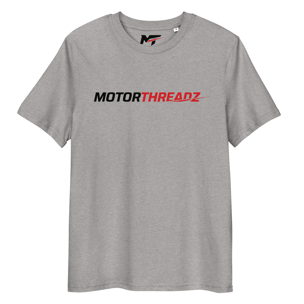 Motorthreadz Core t-shirt in Heather Grey featuring the MotorThreadz logo at the front