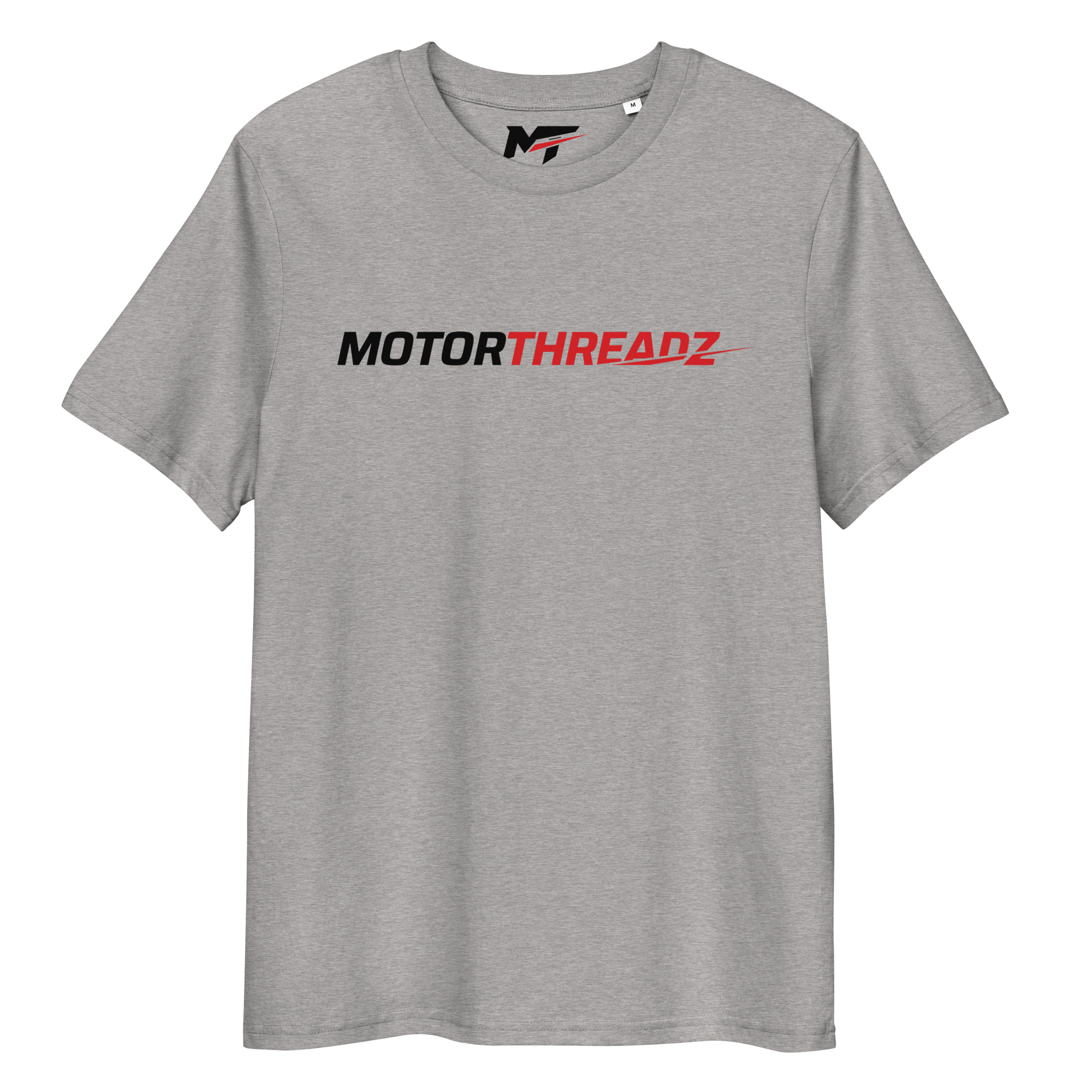 Motorthreadz Core t-shirt in Heather Grey featuring the MotorThreadz logo at the front