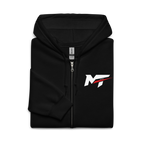 Motorthreadz Core zip hoodie in Black featuring the MotorThreadz logo at the front