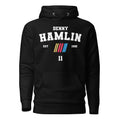 Motorthreadz Denny Hamlin Nascar hoodie in Black featuring a racing inspired graphic design