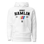 Motorthreadz Denny Hamlin Nascar hoodie in White featuring a racing inspired graphic design