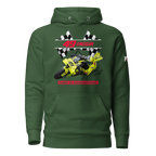 Motorthreadz Fabio Di Giannantonio Motogp hoodie in Forest Green featuring a racing inspired graphic design