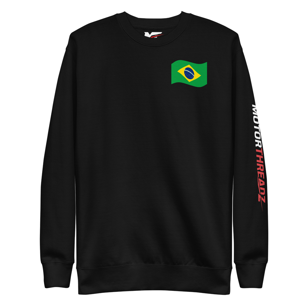 Motorthreadz Gabriel Bortoleto Formula1 sweatshirt in Black featuring a racing inspired graphic design