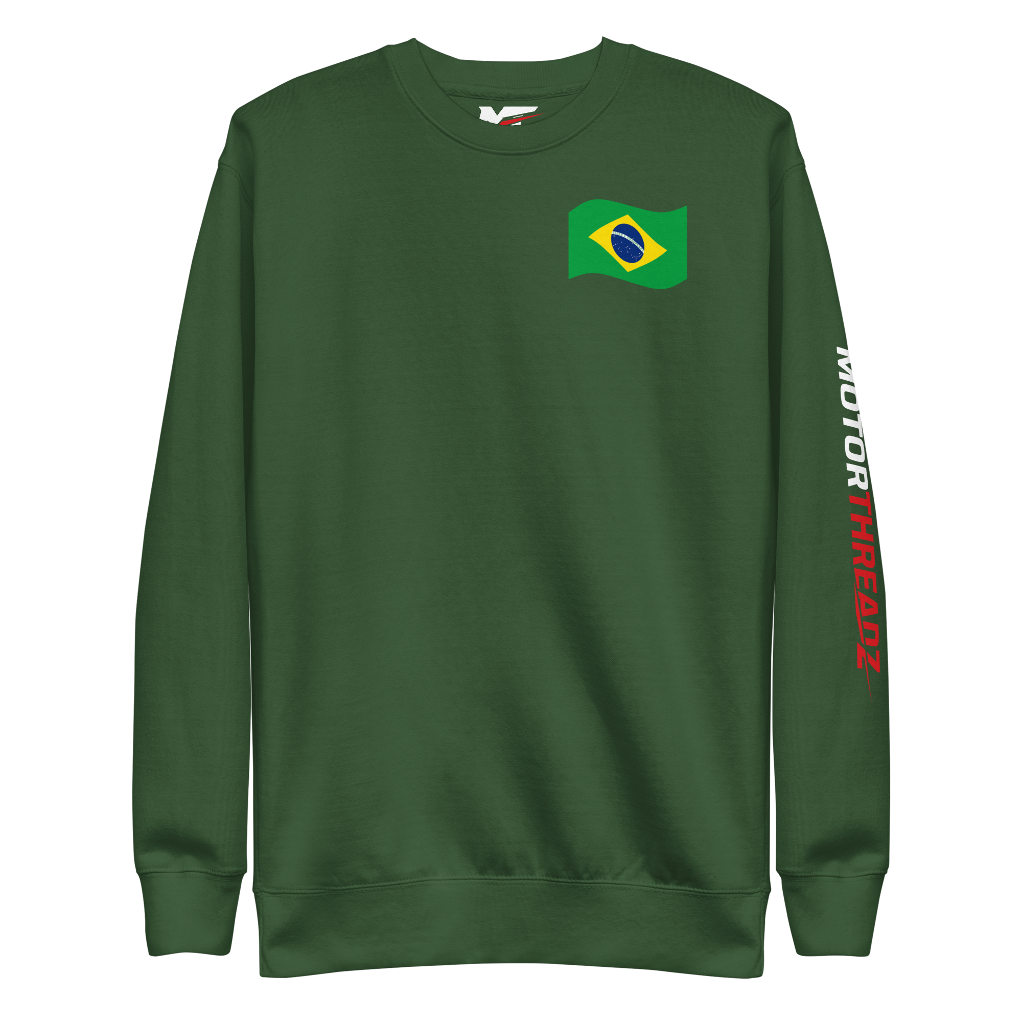 Motorthreadz Gabriel Bortoleto Formula1 sweatshirt in Forest Green featuring a racing inspired graphic design