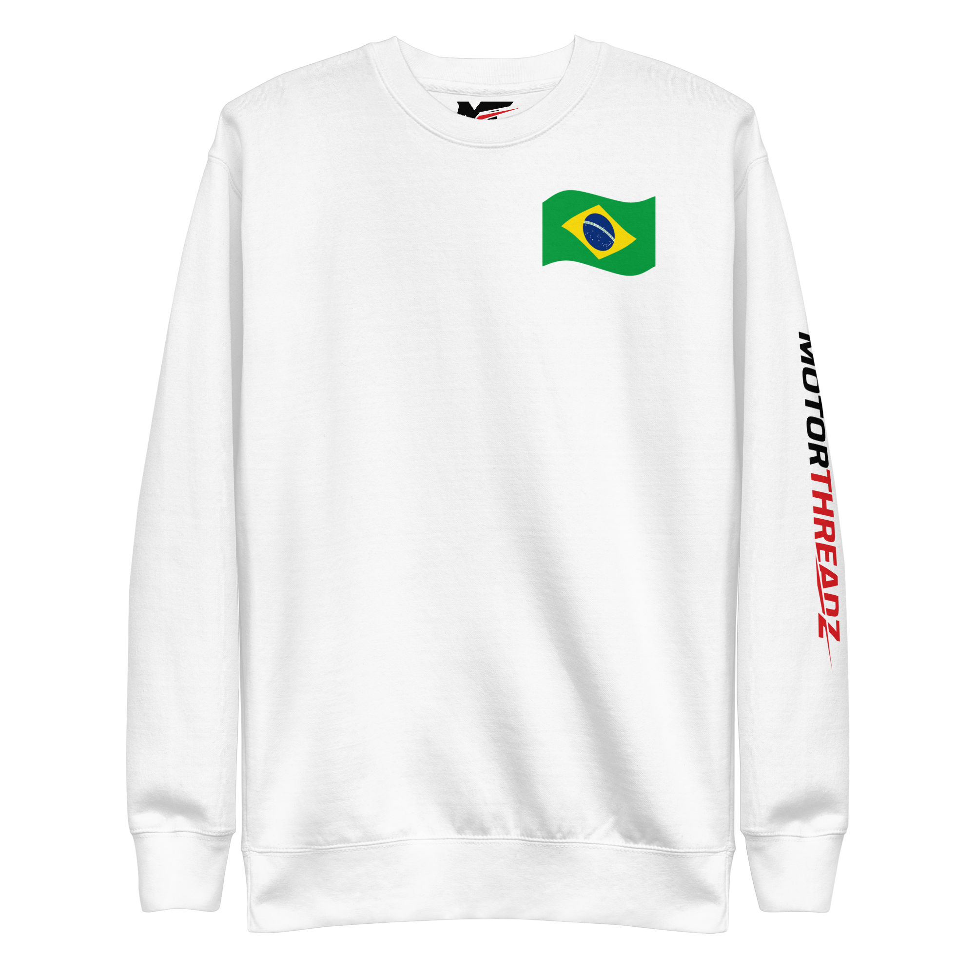 Motorthreadz Gabriel Bortoleto Formula1 sweatshirt in White featuring a racing inspired graphic design