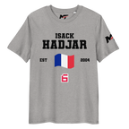 Motorthreadz Isack Hadjar Formula1 t-shirt in Heather Grey featuring a racing inspired graphic design