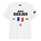 Motorthreadz Isack Hadjar Formula1 t-shirt in White featuring a racing inspired graphic design