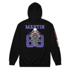 Motorthreadz Jorge Martin Motogp zip hoodie in Black featuring a racing inspired graphic design