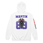 Motorthreadz Jorge Martin Motogp zip hoodie in White featuring a racing inspired graphic design