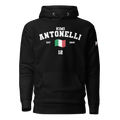 Motorthreadz Kimi Antonelli Formula1 hoodie in Black featuring a racing inspired graphic design
