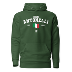 Motorthreadz Kimi Antonelli Formula1 hoodie in Forest Green featuring a racing inspired graphic design