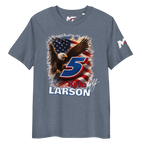Motorthreadz Kyle Larson Nascar t-shirt in Dark Heather Blue featuring a racing inspired graphic design