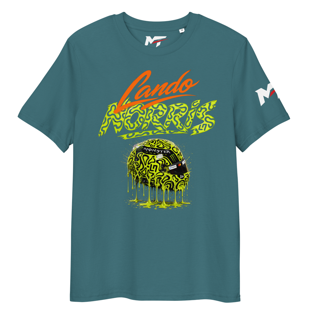 Motorthreadz Lando Norris Formula1 t-shirt in Stargazer featuring a racing inspired graphic design