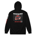 Motorthreadz Marc Marquez Motogp zip hoodie in Black featuring a racing inspired graphic design