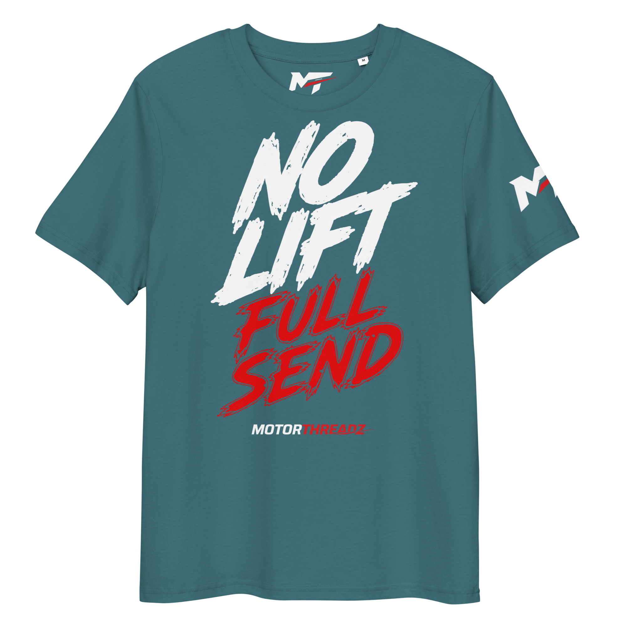 Motorthreadz No Lift Full Send Motorsports t-shirt in Stargazer featuring a racing inspired graphic design