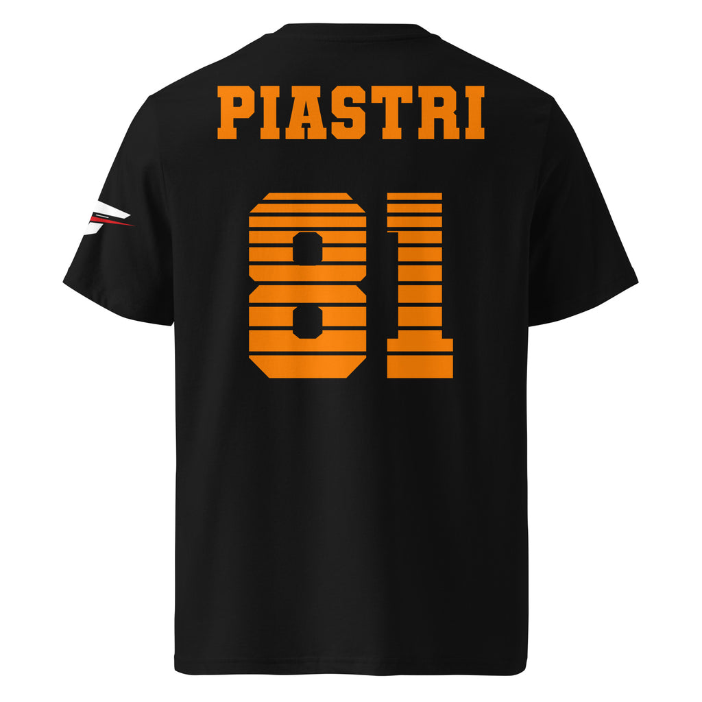 Motorthreadz Oscar Piastri Formula1 t-shirt in Black featuring a racing inspired graphic design