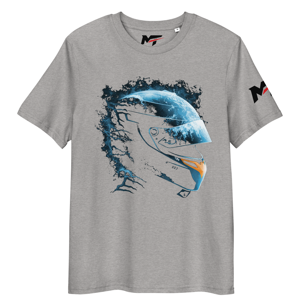 Motorthreadz Oscar Piastri Formula1 t-shirt in Heather Grey featuring a racing inspired graphic design
