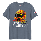 Motorthreadz Ryan Blaney Nascar t-shirt in Dark Heather Blue featuring a racing inspired graphic design