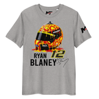 Motorthreadz Ryan Blaney Nascar t-shirt in Heather Grey featuring a racing inspired graphic design